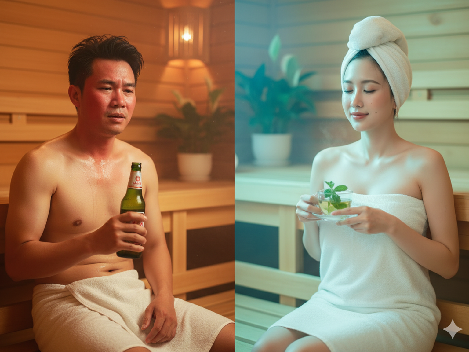 Xông hơi xong, bạn sẽ uống gì? (Đừng 