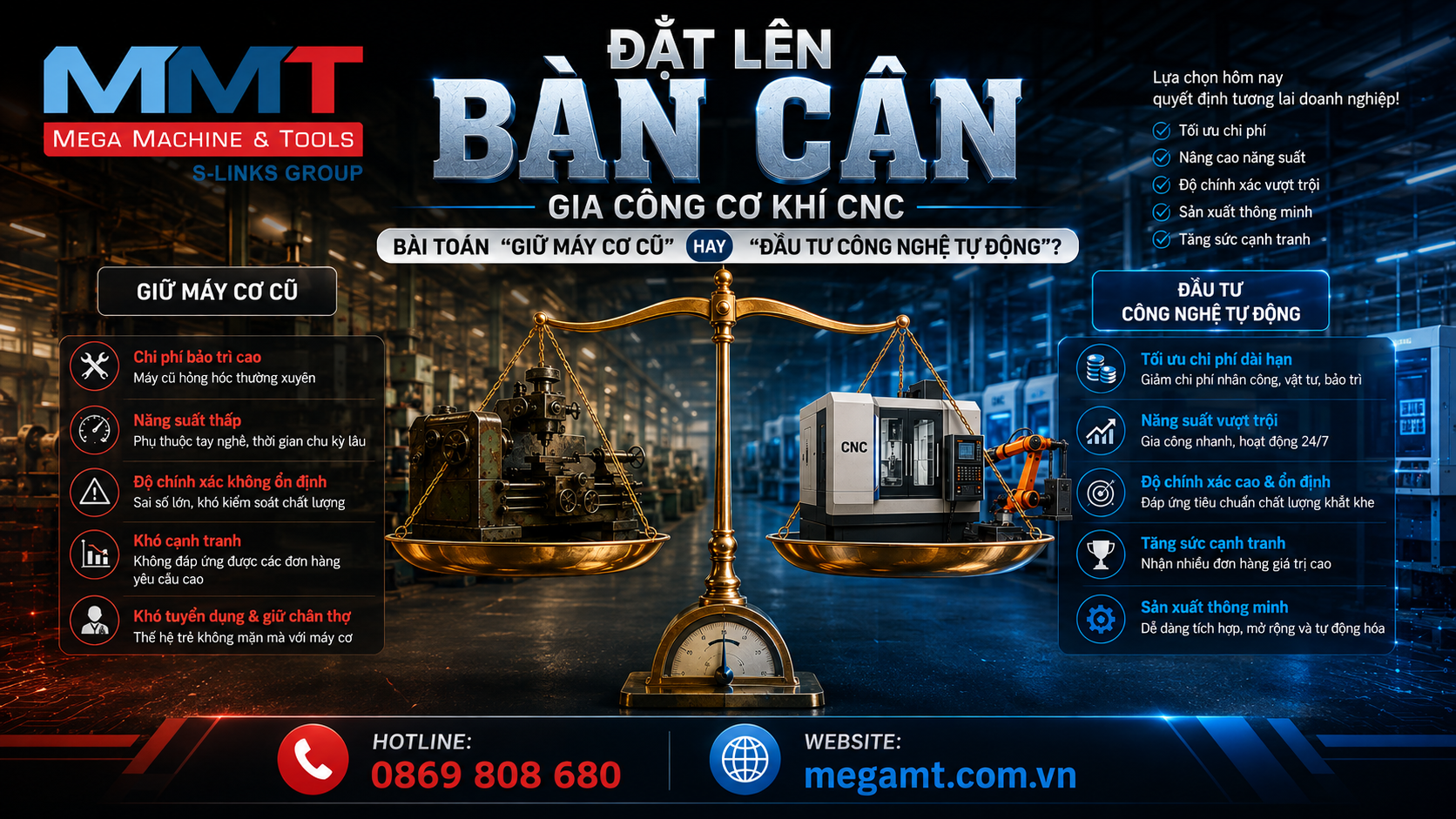 Đặt Lên Bàn Cân: Gia Công Cơ Khí CNC - Bài Toán 
