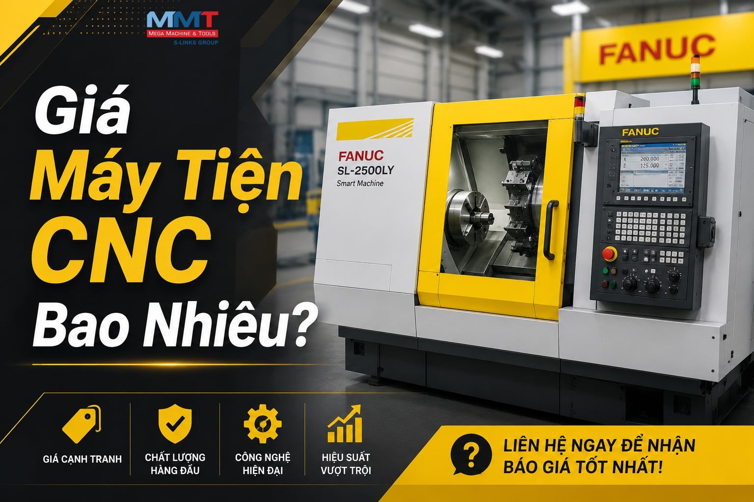 Giá Máy Tiện CNC Bao Nhiêu? Những Yếu Tố Ảnh Hưởng Đến Chi Phí