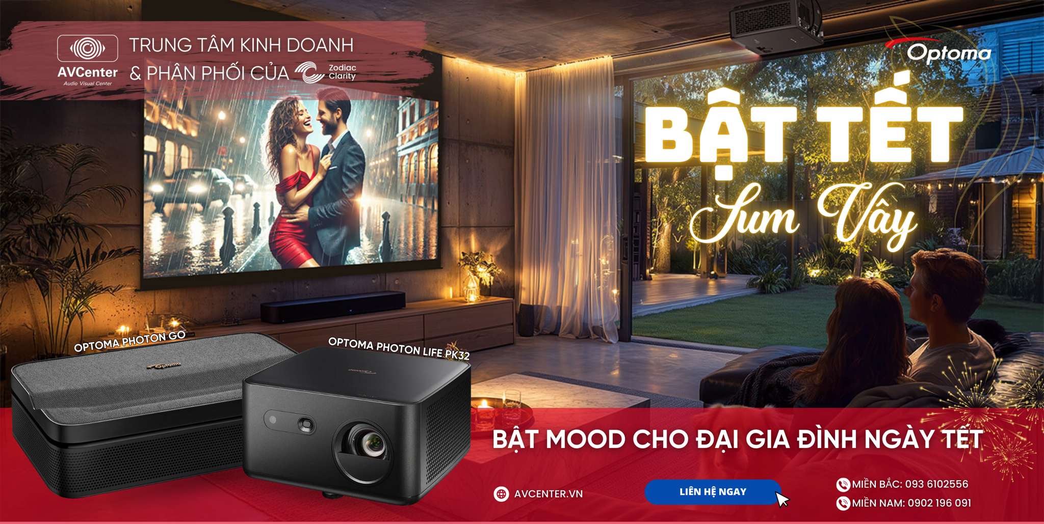 Máy chiếu di động phá đảo xu hướng giải trí gia đình việt tết 2026