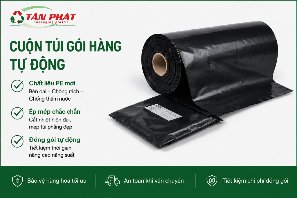 Cuộn đóng gói tự động Hưng Yên: Giải pháp tối ưu cho kho chuyển phát nhanh