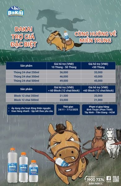 DAKAI TRỢ GIÁ ĐẶC BIỆT CÙNG HƯỚNG VỀ MIỀN TRUNG