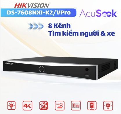 ĐẦU GHI ACUSEEK NVR DÒNG K/VPRO – TÌM KIẾM AI THẾ HỆ MỚI