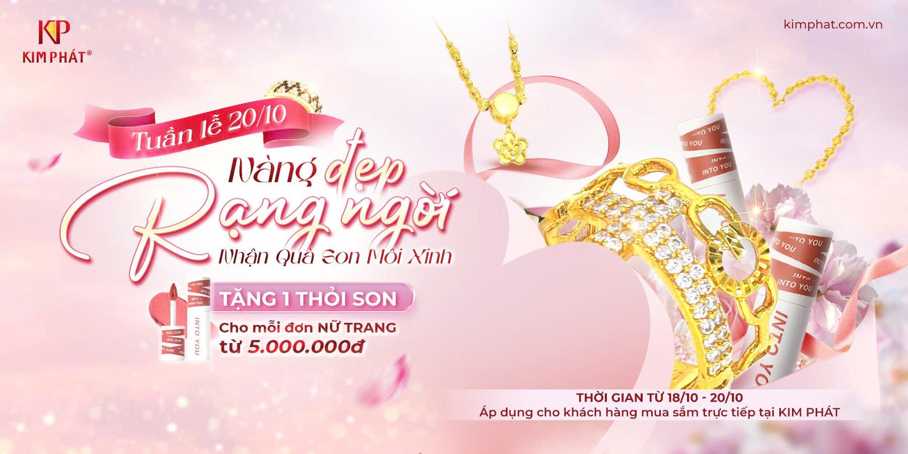 Tuần Lễ 20/10 – Nàng Đẹp Rạng Ngời, Nhận Quà Son Môi Xinh Từ Kim Phát