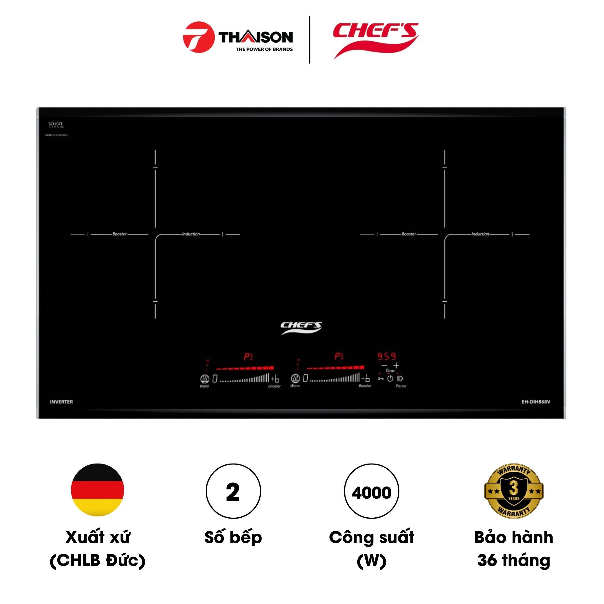 Top 7 bếp từ đôi Chefs 2 vùng nấu tốt nhất năm 2025