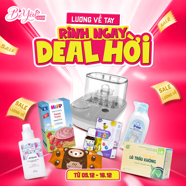 Sale Lương Về Bé Yêu Shop: Giảm Đến 42% – Mua Sắm Thiết Yếu Giá Tốt Từ 05–16/12