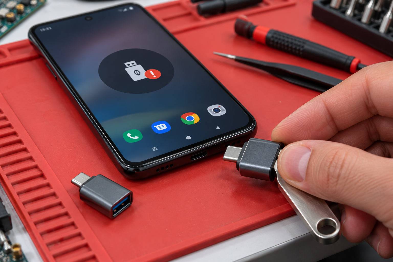Điện thoại Android không nhận USB OTG và cách kiểm tra đúng