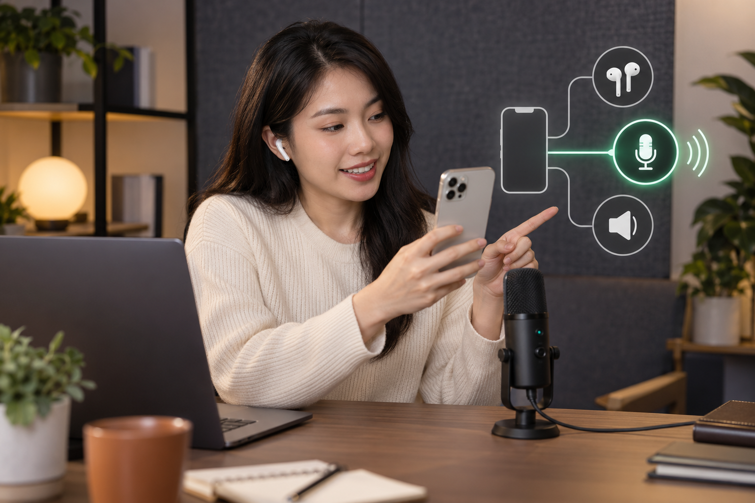 Cách chọn đúng micro đầu vào khi gọi video hoặc ghi âm trên iPhone
