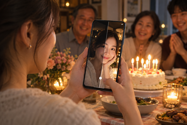 Cách dùng AI Portrait Glow trên OPPO để cứu ảnh chân dung thiếu sáng