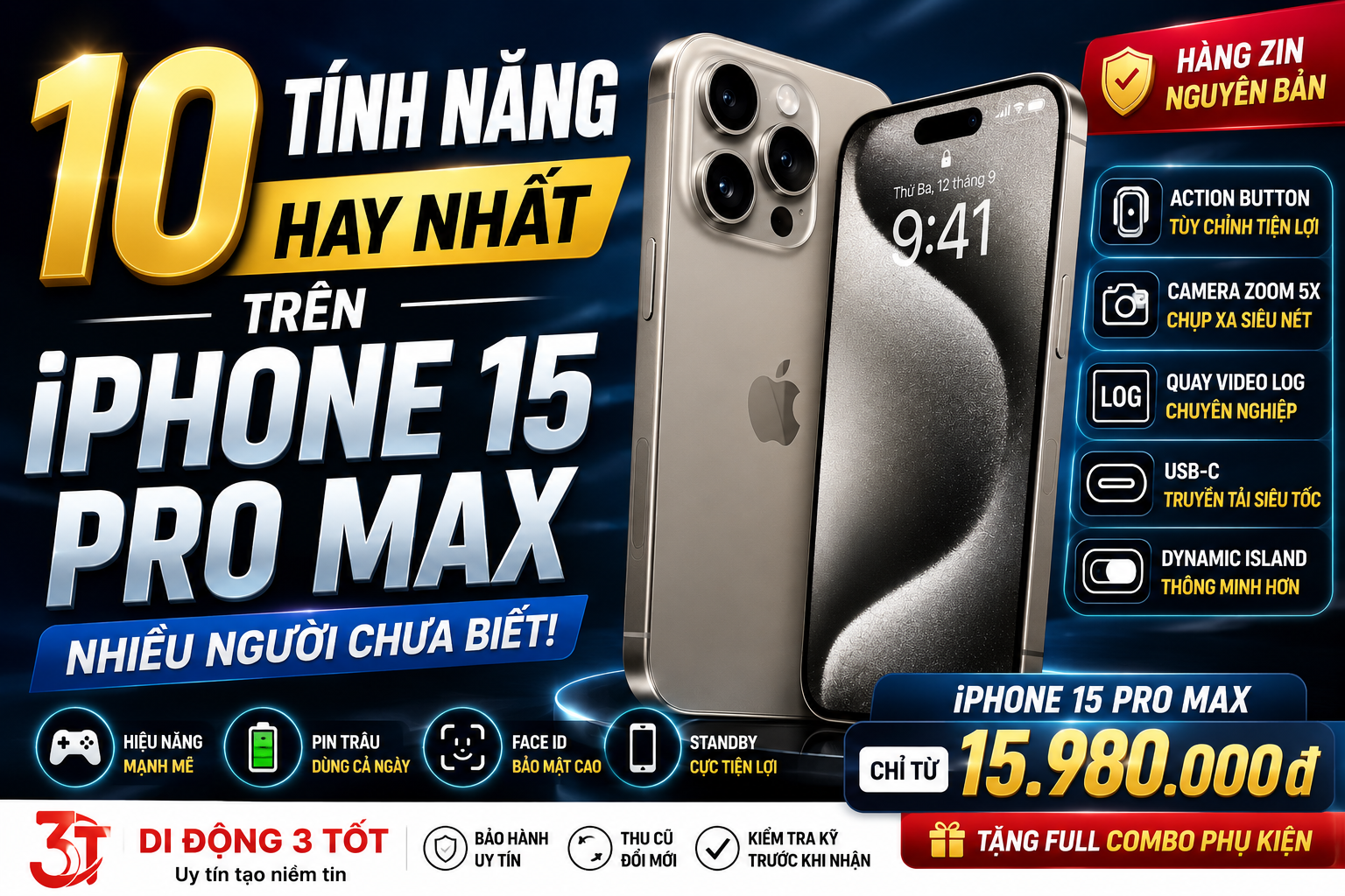 10 Tính Năng Hay Nhất Trên iPhone 15 Pro Max Nhiều Người Chưa Biết
