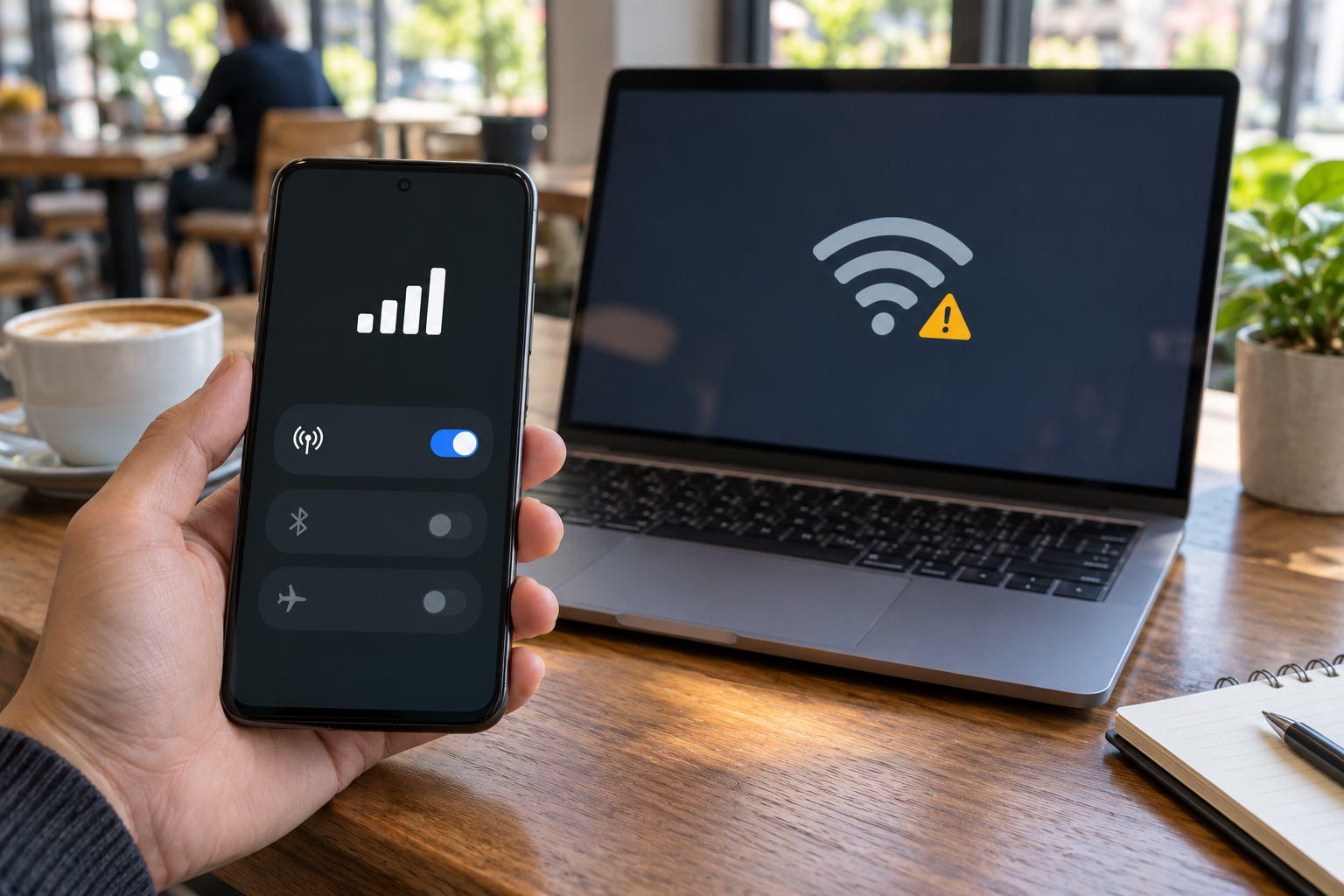 Điện thoại phát Wi-Fi nhưng máy khác kết nối lại không có Internet: Cách sửa hotspot Android