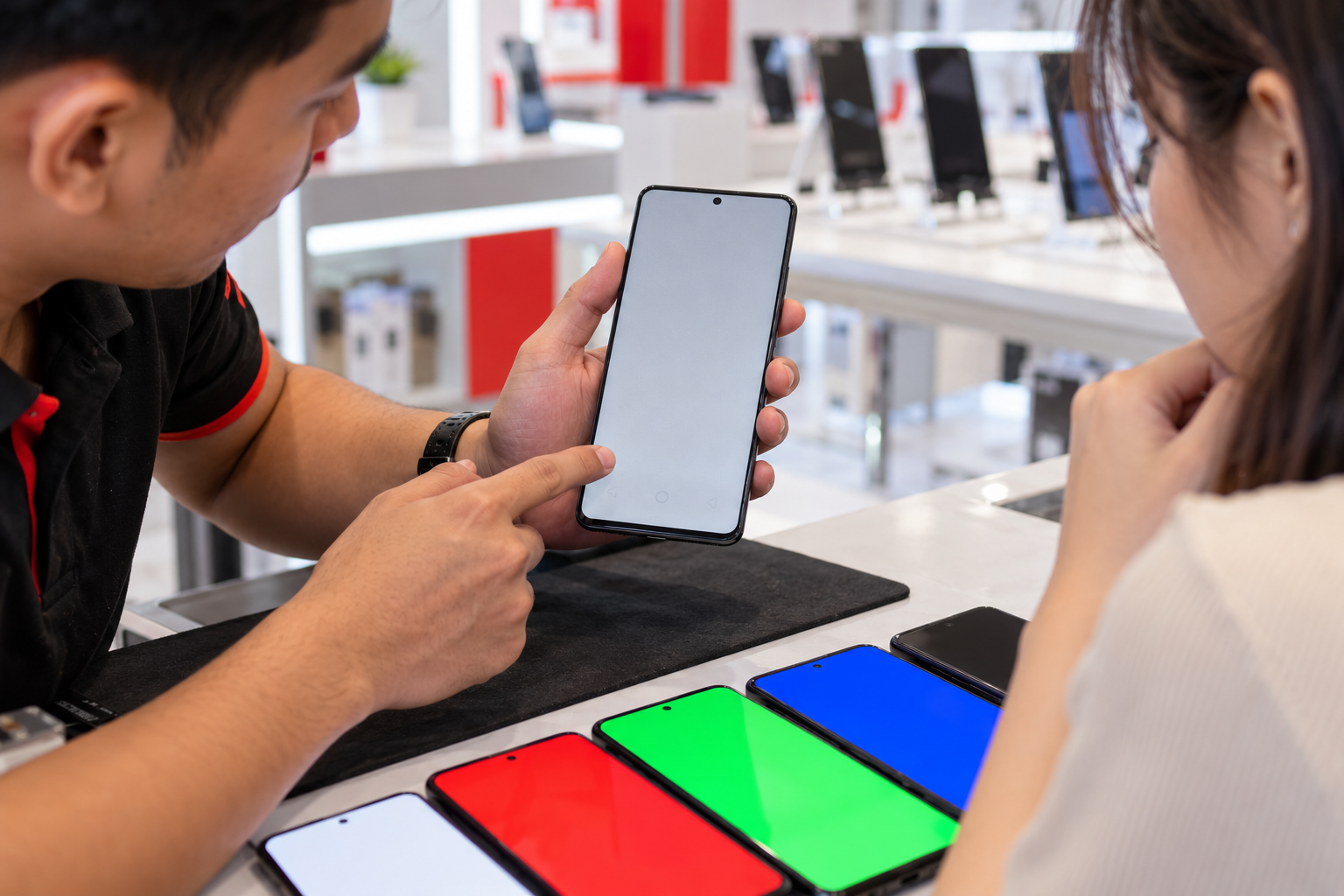 Cách kiểm tra màn hình AMOLED bị lưu ảnh trước khi mua điện thoại cũ