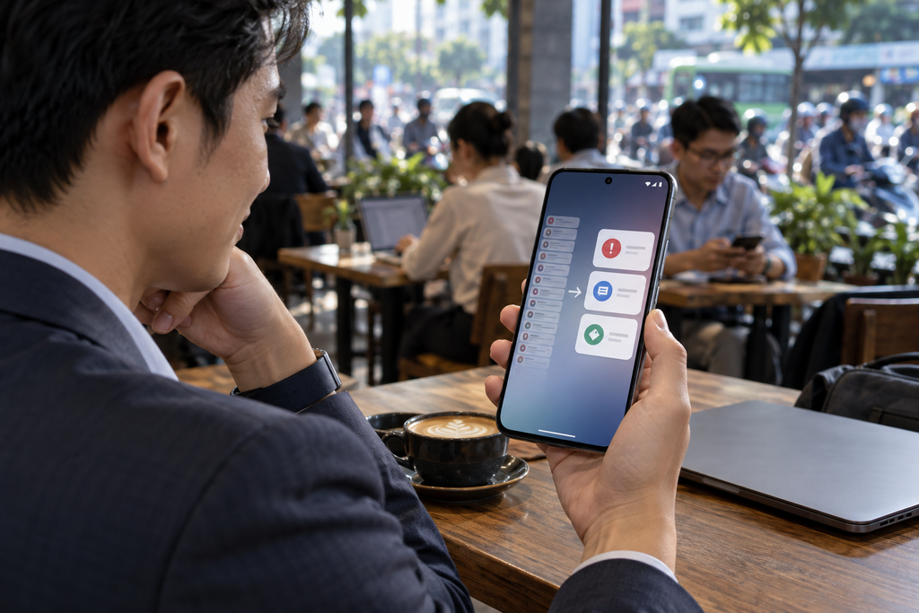 Cách dùng Catch Me Up của Moto AI để tóm tắt thông báo chưa đọc