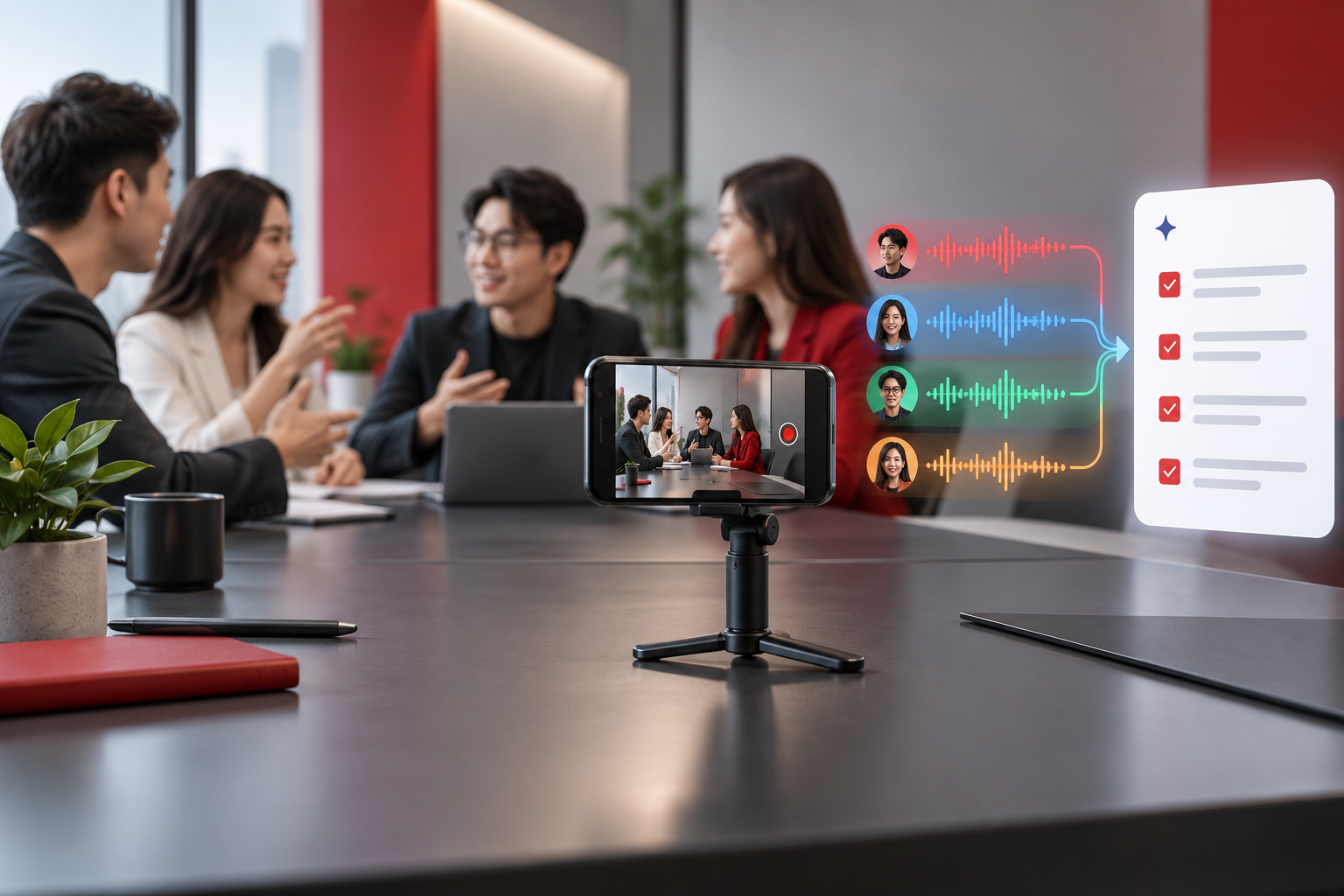 OPPO AI Recorder: nhận diện người nói và tóm tắt cuộc họp