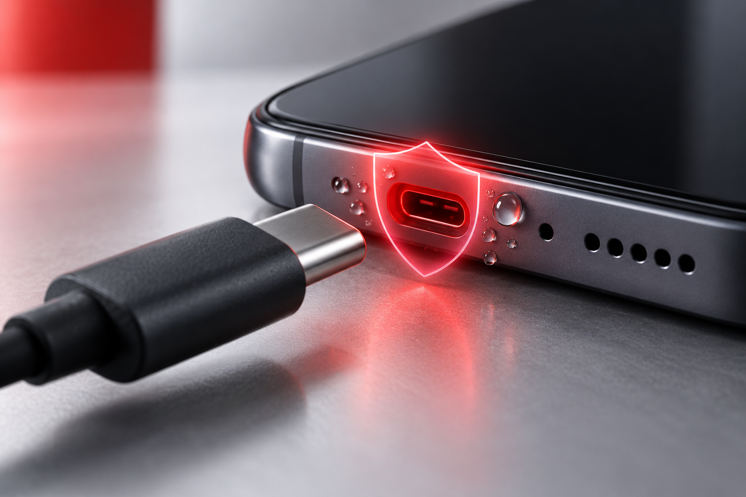 iPhone cảnh báo phát hiện chất lỏng ở cổng USB-C
