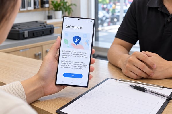 Mang Samsung đi sửa cách dùng Chế độ bảo trì để bảo vệ dữ liệu