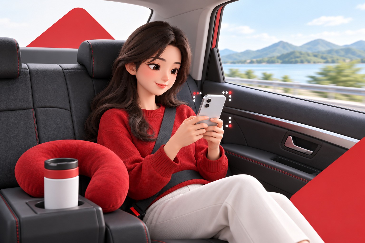 Bật tín hiệu chuyển động của xe để giảm say khi nhìn iPhone
