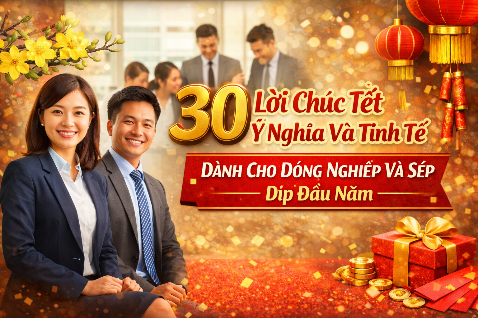 30 lời chúc Tết hay dành cho đồng nghiệp và sếp dịp đầu năm