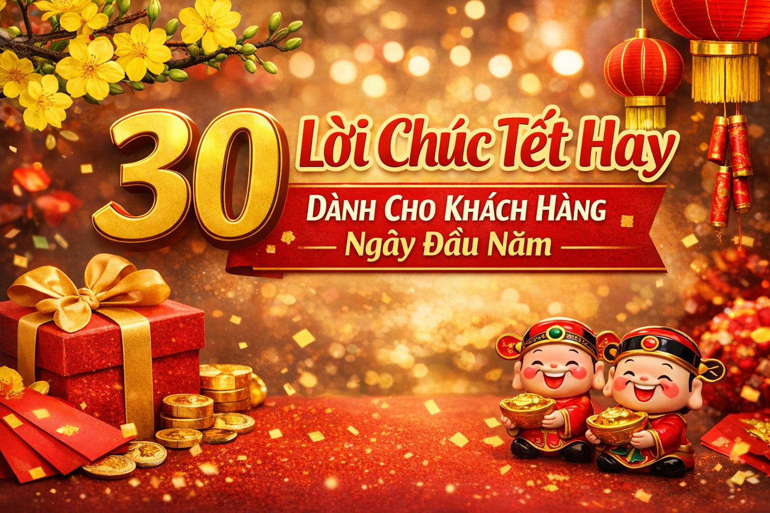 30 lời chúc Tết hay và ý nghĩa dành cho khách hàng dịp đầu năm