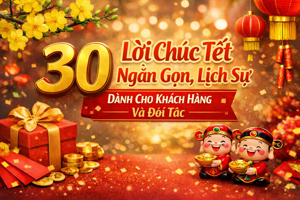 30 lời chúc Tết ngắn gọn, lịch sự dành cho khách hàng và đối tác