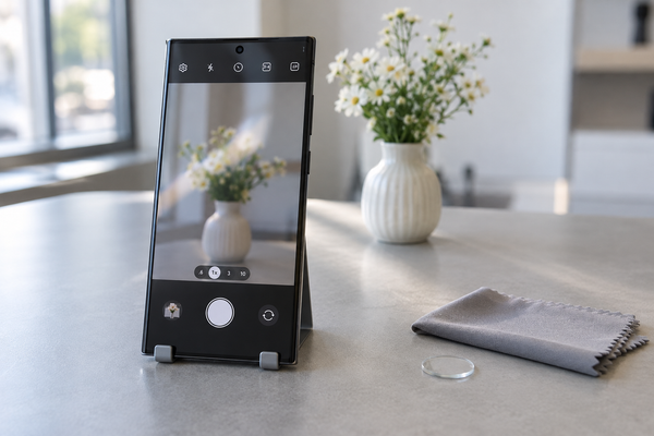 Samsung chụp ảnh mờ hãy kiểm tra kính bảo vệ camera trước khi sửa