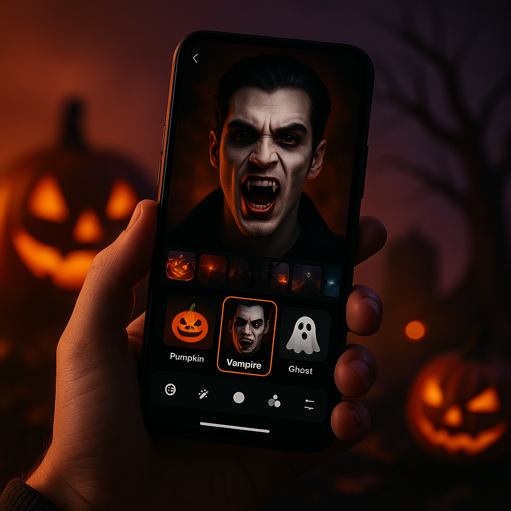 5 ứng dụng chỉnh ảnh Halloween siêu vui