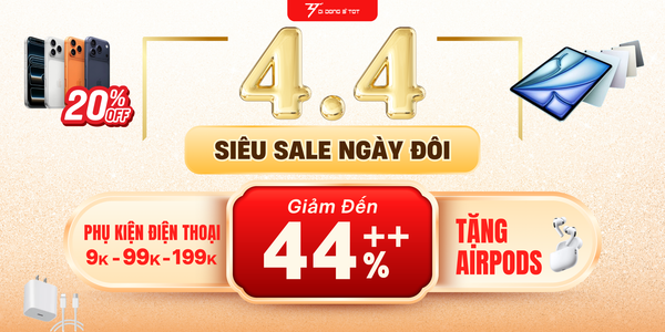 Siêu Sale 4.4 – Giảm đến 44% tại Di Động 3 Tốt