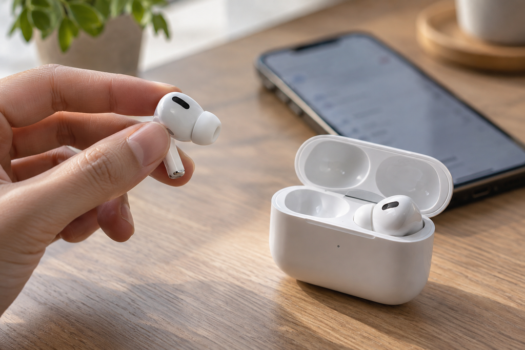 Chọn micro AirPods tự động hoặc cố định một bên khi chỉ đeo một tai