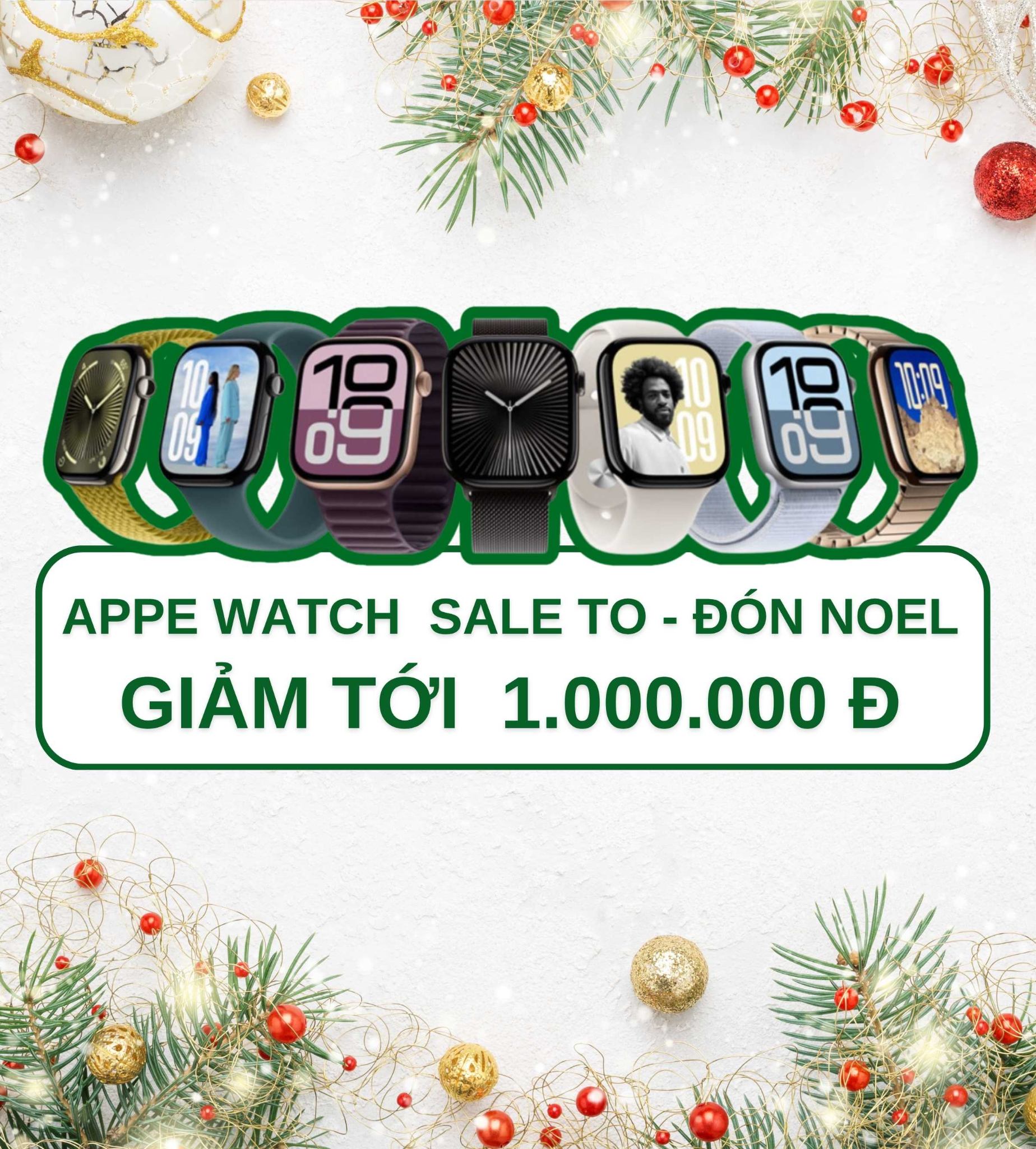 Apple Watch Sale To – Đón Noel Cùng Di Động 3 Tốt 🎁 Giảm Tới 1.000.000Đ