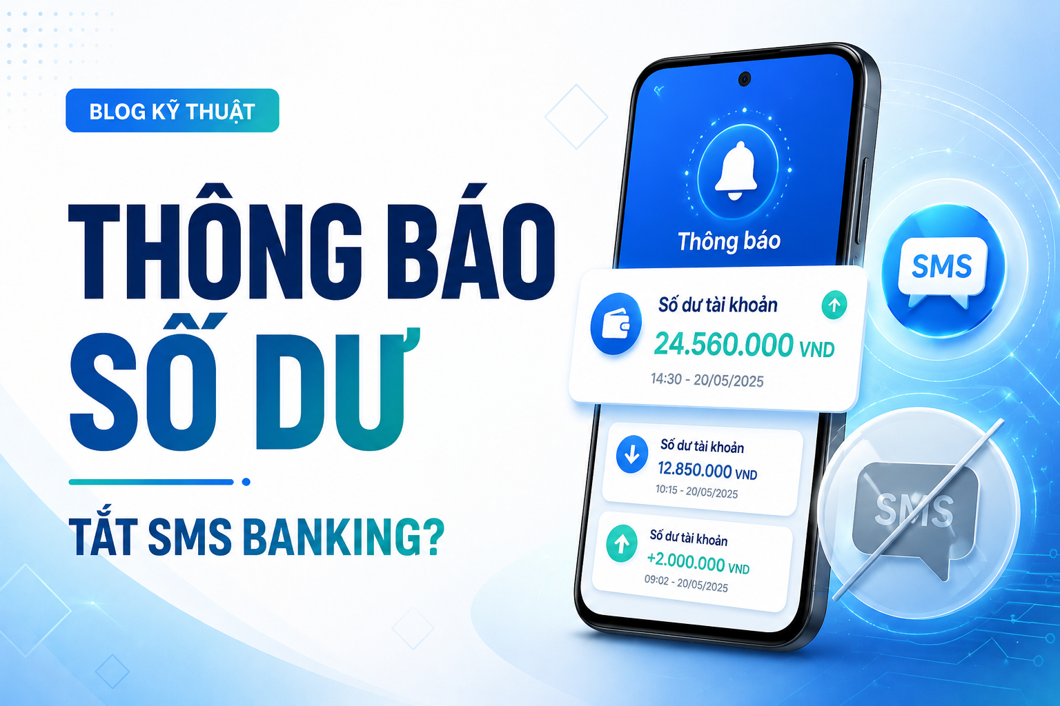 ACB ONE: Cách bật thông báo biến động số dư miễn phí trên app và cân nhắc tắt SMS Banking