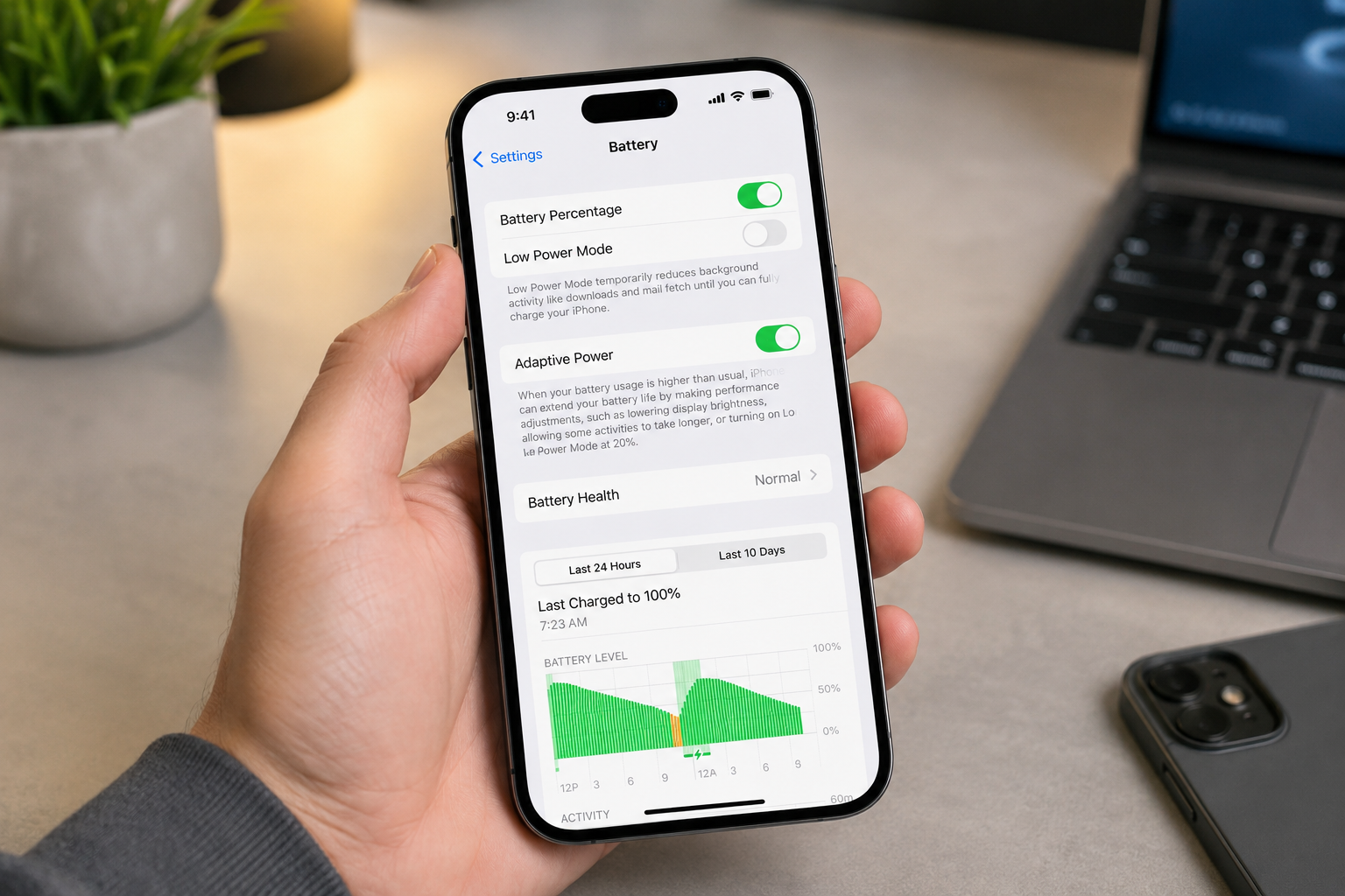 Adaptive Power trên iPhone là gì? Cách để máy tự tiết kiệm pin trước khi bạn phải bật Low Power Mode