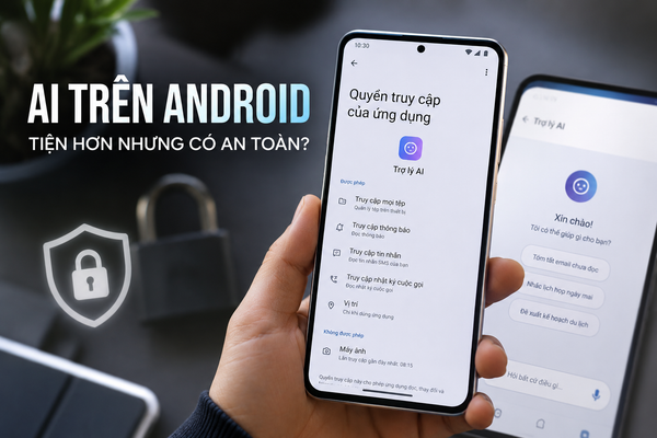 Trợ lý AI bên thứ ba muốn quyền truy cập sâu vào Android: Tiện hơn nhưng có đánh đổi quyền riêng tư?