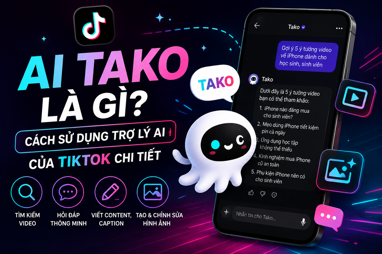 AI Tako là gì? Cách dùng trợ lý AI của TikTok chi tiết