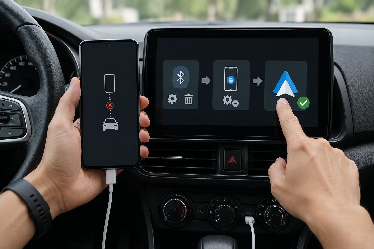 Android Auto trên Xiaomi không kết nối: Kiểm tra Dual Apps, cáp USB và xe đã ghép trước khi reset máy