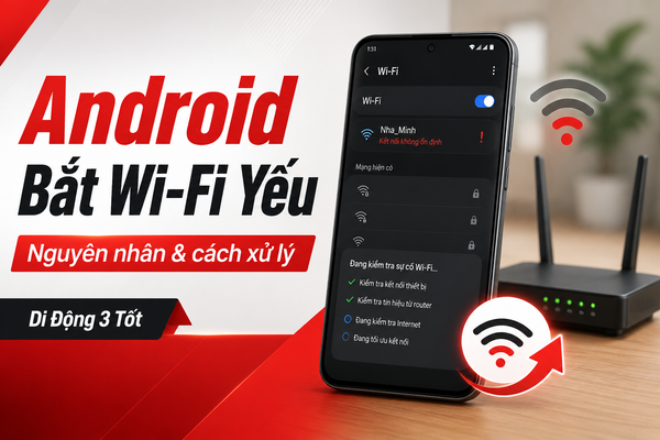 Android bắt Wi‑Fi yếu, chập chờn: Cách khắc phục