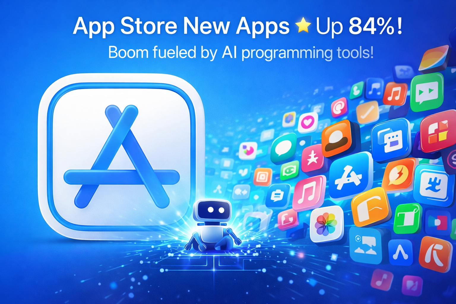 App Store bùng nổ ứng dụng nhờ AI: Tăng 84% chỉ trong thời gian ngắn