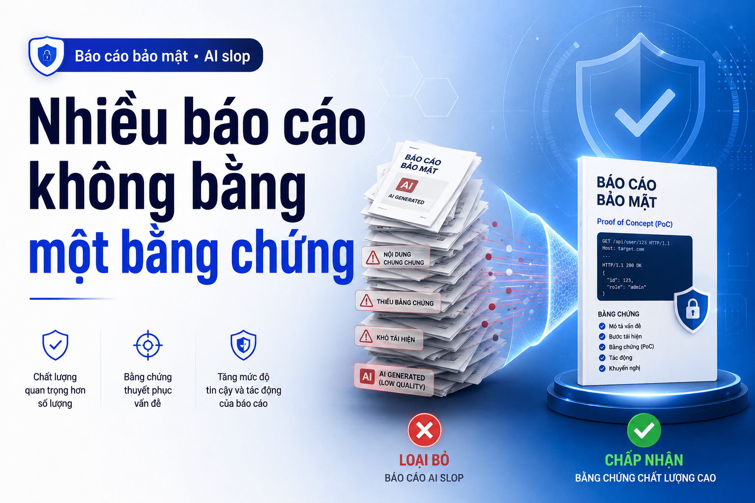 Apple giới hạn báo cáo lỗ hổng do “AI slop”: Vì sao báo cáo bảo mật phải có bằng chứng tái hiện