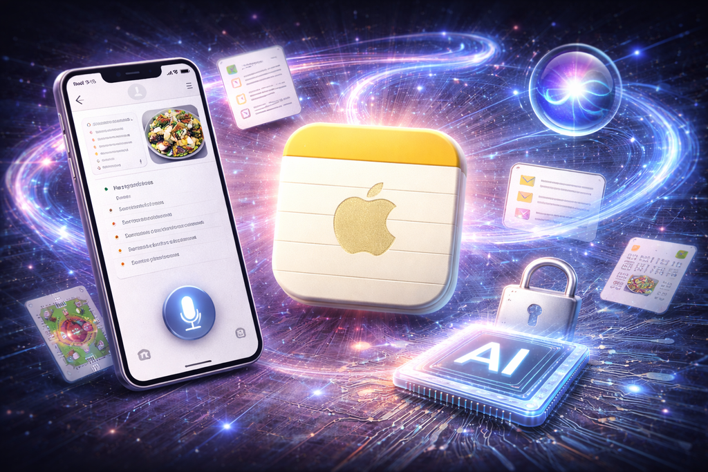 Apple Notes có thể “lột xác” trên iOS 26.4 nhờ Siri và AI