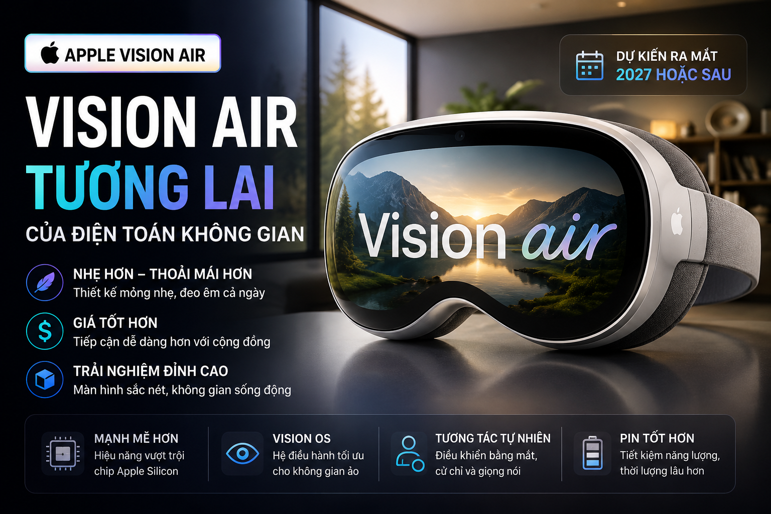 Apple Vision Air Có Thể Bị Trì Hoãn, Nhưng Vẫn Là Thiết Bị Đáng Chờ Đợi