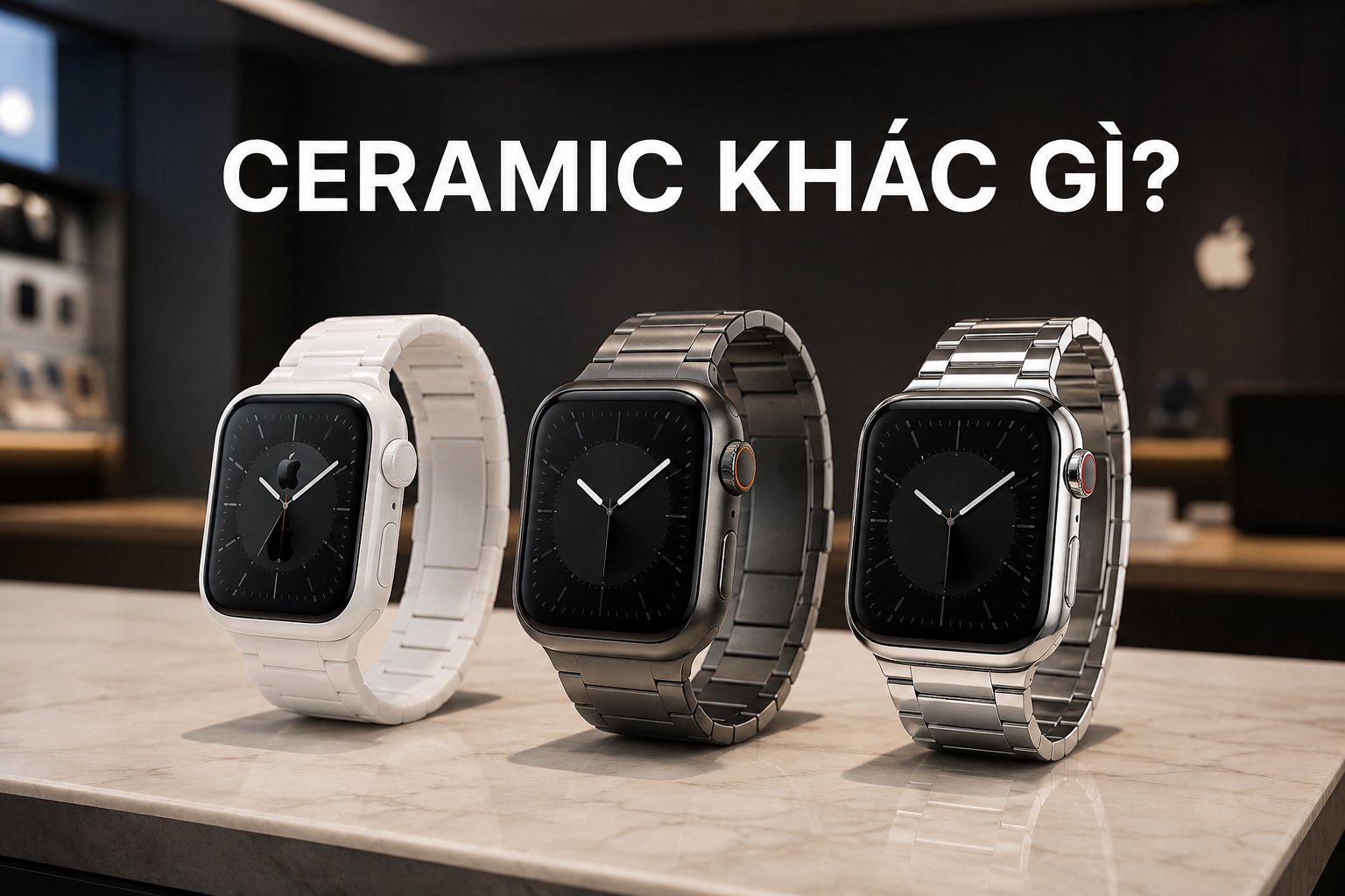 Apple Watch Series 12 có thể trở lại với vỏ Ceramic: Ceramic khác Titanium và thép ở điểm nào?