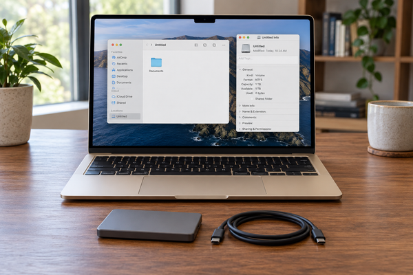 Mac đọc được SSD nhưng không chép tệp vào được