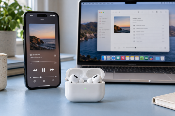 AirPods tự chuyển sang MacBook và cách chọn thiết bị phát