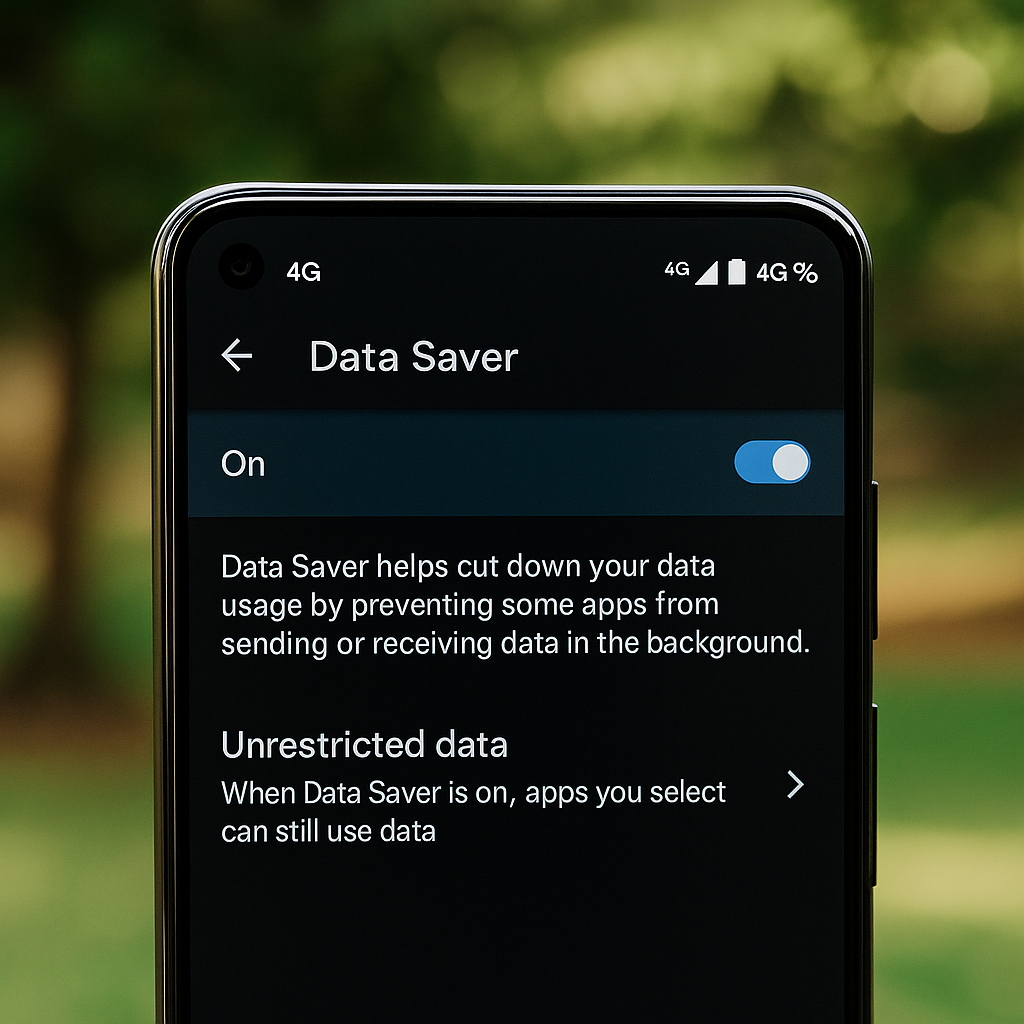 Bật chế độ tiết kiệm dữ liệu 4G/5G trên Android – Di Động 3 Tốt