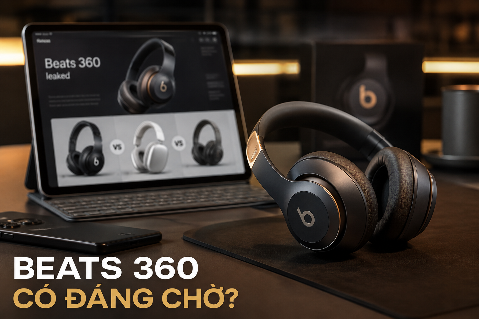 Beats 360 lộ diện: Có đáng chờ thay vì mua Beats Studio Pro hoặc AirPods Max 2?