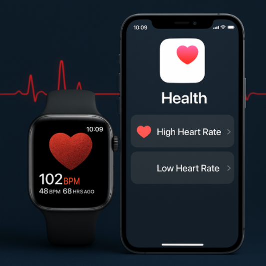 Cách bật cảnh báo nhịp tim cao/thấp trên iPhone & Apple Watch