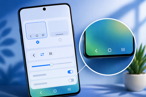 Cách cài đặt Thanh điều hướng trên Samsung (One UI)