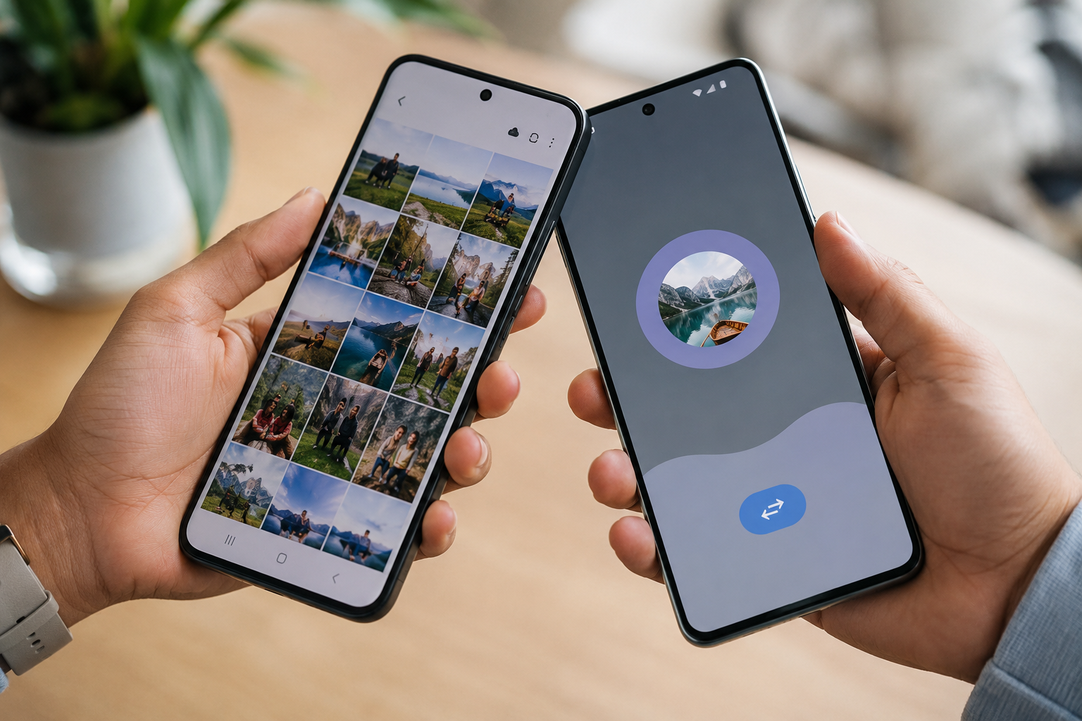 Hai điện thoại Android chạm gần nhau để gửi ảnh và danh bạ: Cách dùng Quick Share mới