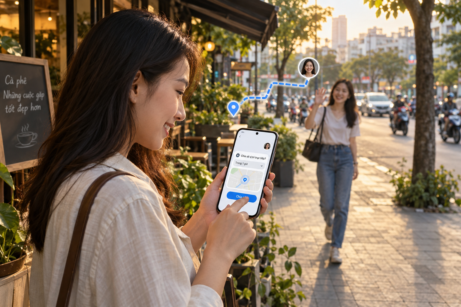 Cách chia sẻ vị trí trực tiếp ngay trong Google Messages