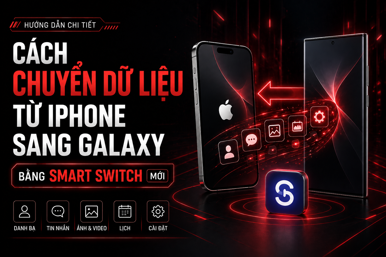 Cách chuyển dữ liệu iPhone sang Galaxy bằng Smart Switch