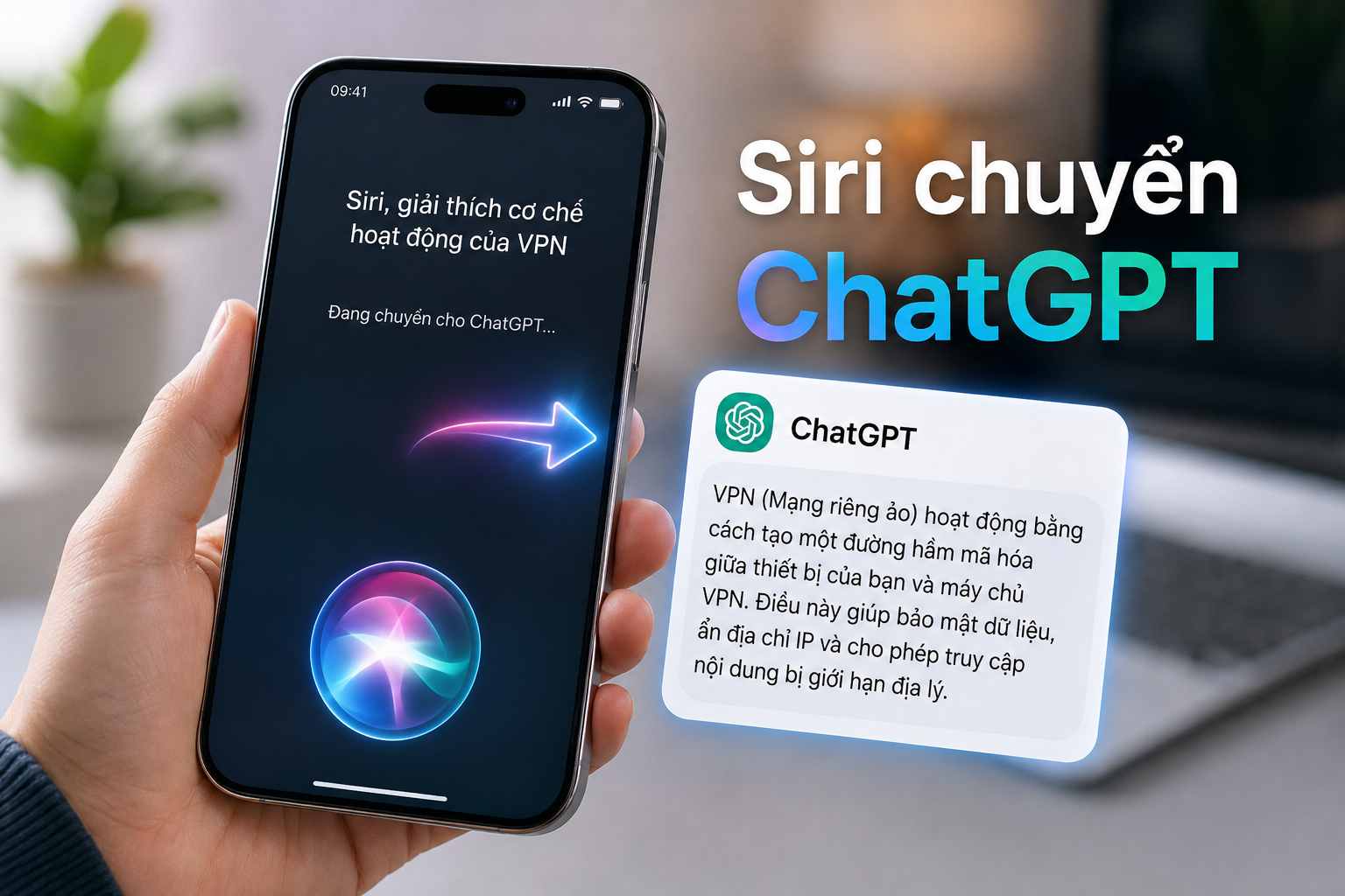 Không thích câu trả lời của Siri? Cách chuyển trực tiếp sang ChatGPT trong ứng dụng Siri trên iOS 27